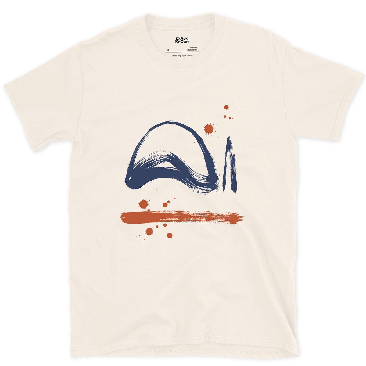 A Dome and a Needle, Mont Blanc design on a Natural Gildan Softstyle t-shirt