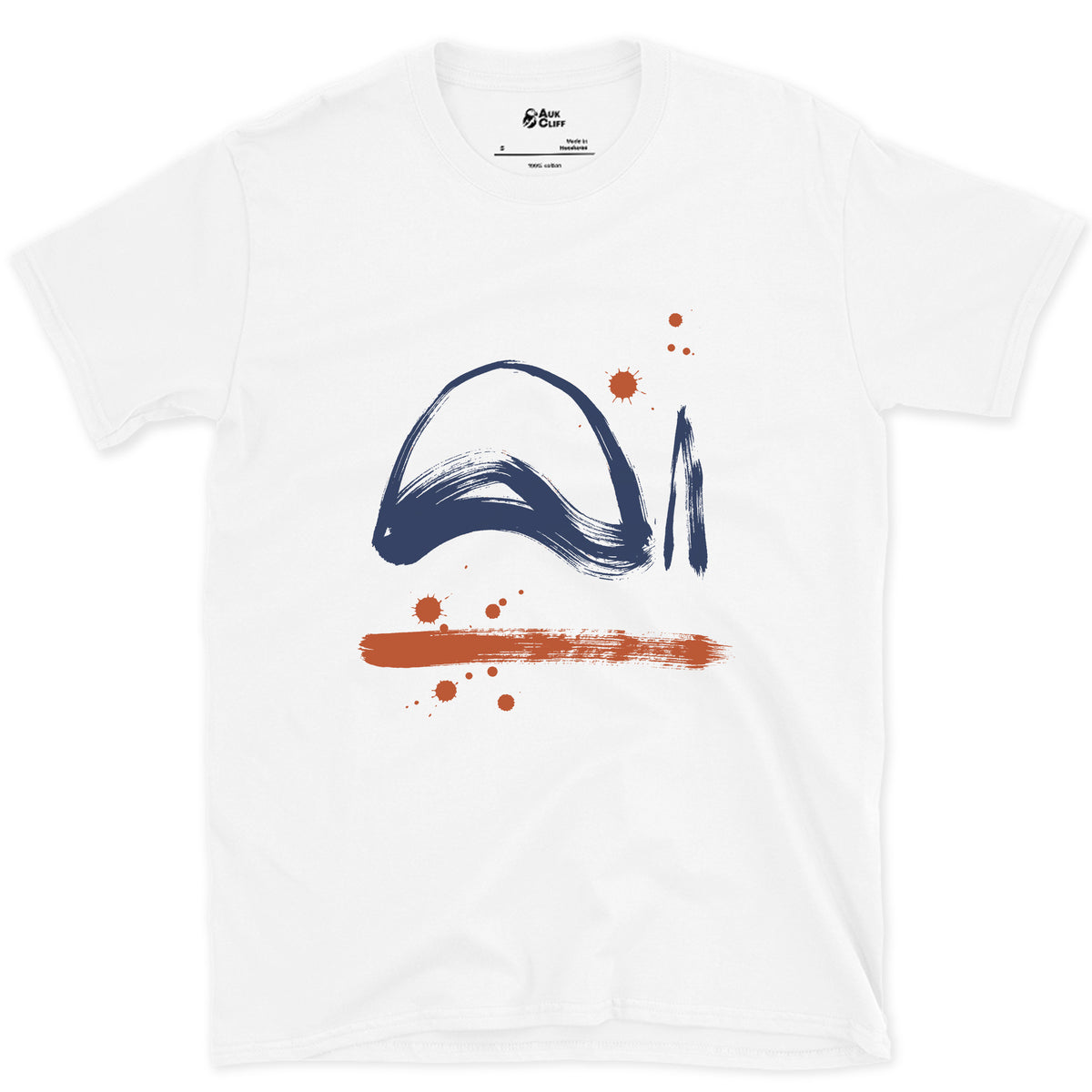 A Dome and a Needle, Mont Blanc design on a White Gildan Softstyle t-shirt