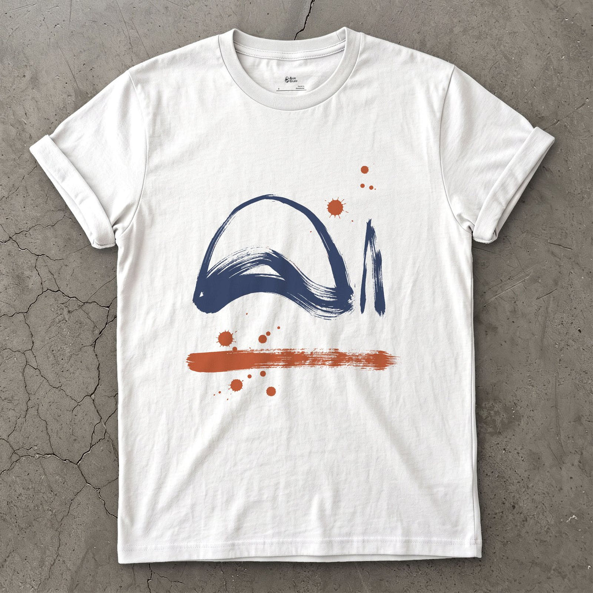 A Dome and a Needle, Mont Blanc design on a White Gildan Softstyle t-shirt