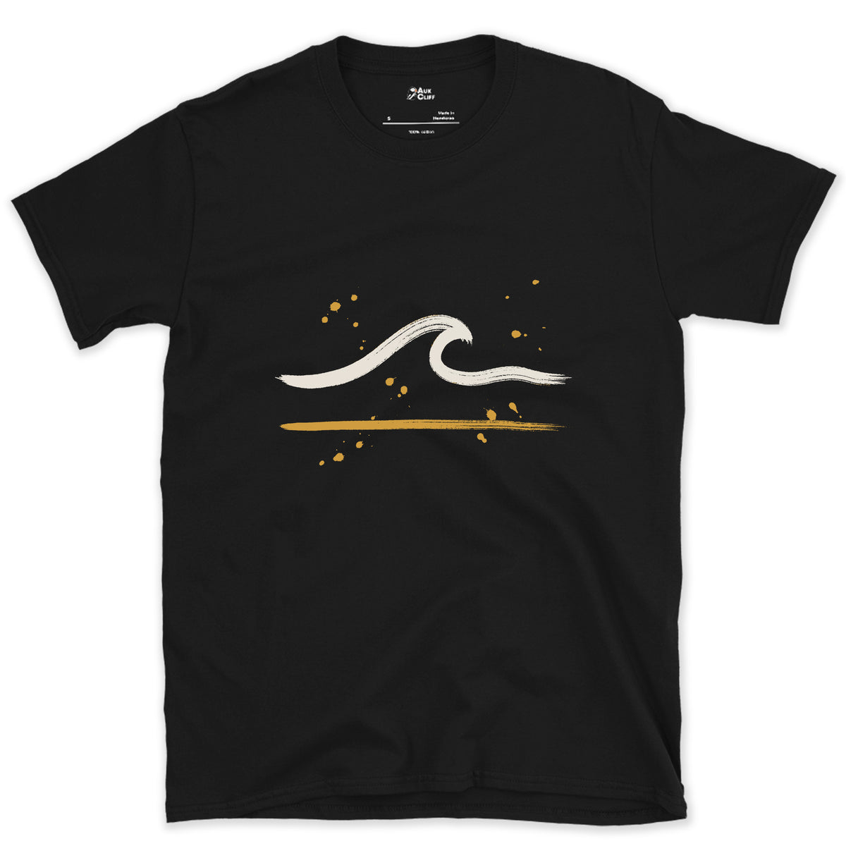 A Swell That Never Broke design on a Black Gildan Softstyle t-shirt