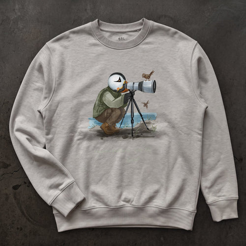 Captain Puffin Bird Photographer Sweatshirt