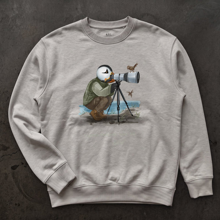 Captain Puffin Bird Photographer Sweatshirt