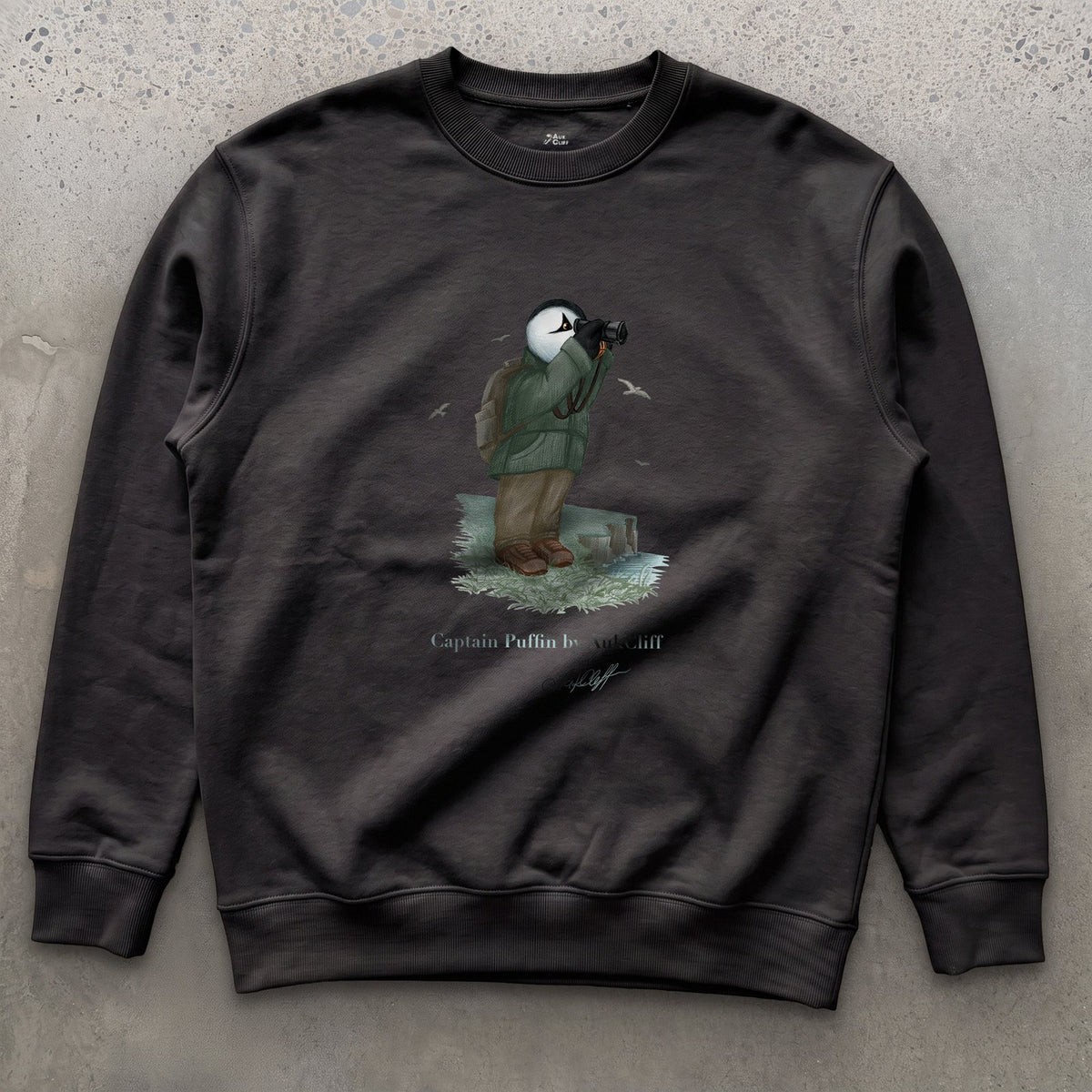 Captain Puffin Coastal Birder Sweatshirt