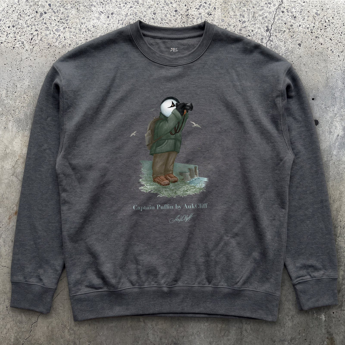 Captain Puffin Coastal Birder Sweatshirt