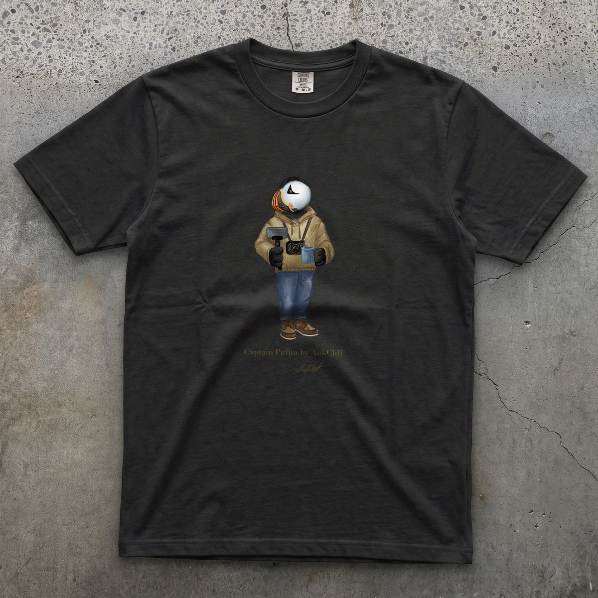 Captain Puffin Content Creator T-Shirt