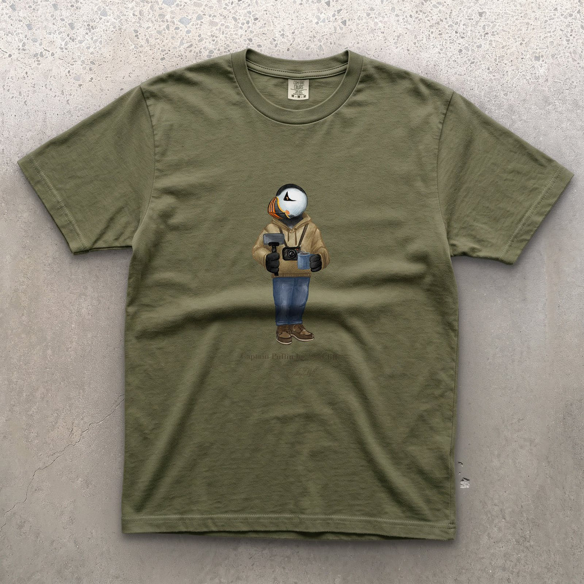 Captain Puffin Content Creator T-Shirt