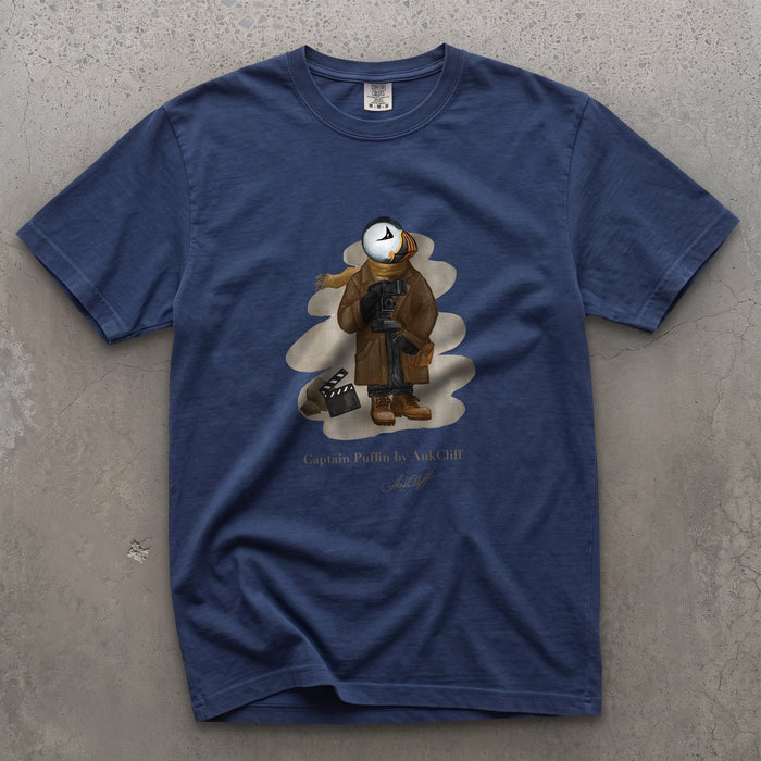 Captain Puffin Film Maker T-Shirt