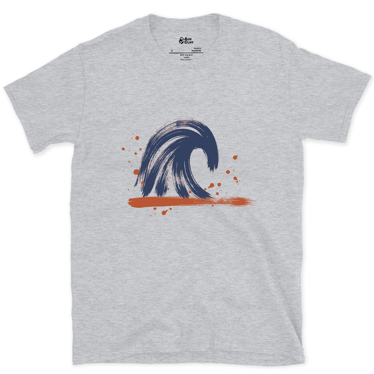 Folding Straight Onto Sand design on a Sport Grey Gildan Softstyle t-shirt