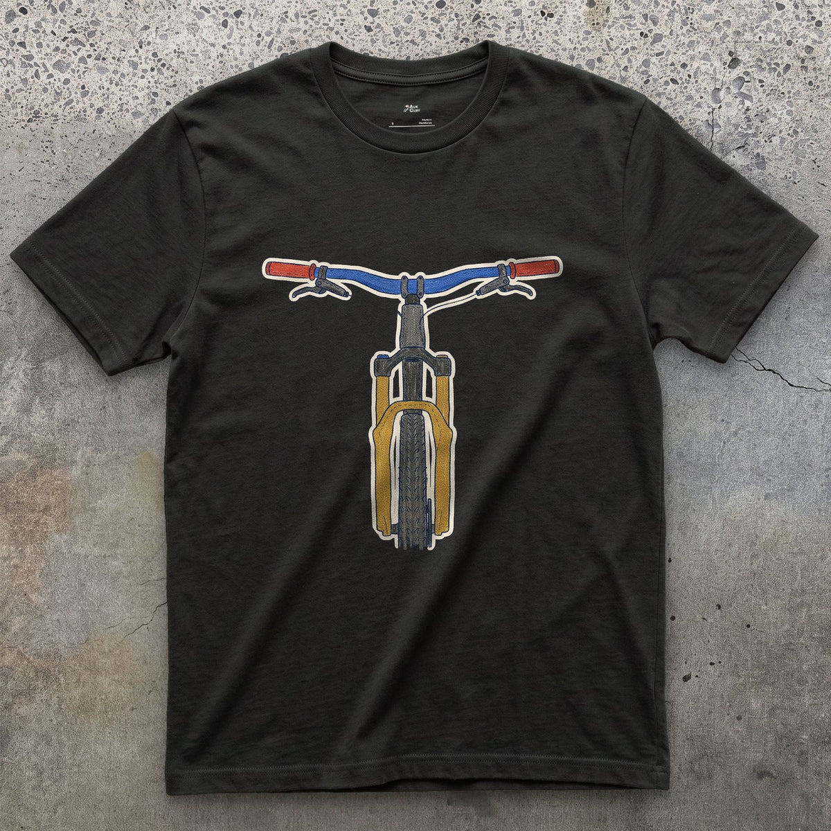 The One Part You Watch From the Saddle design on a Black Gildan Softstyle t-shirt