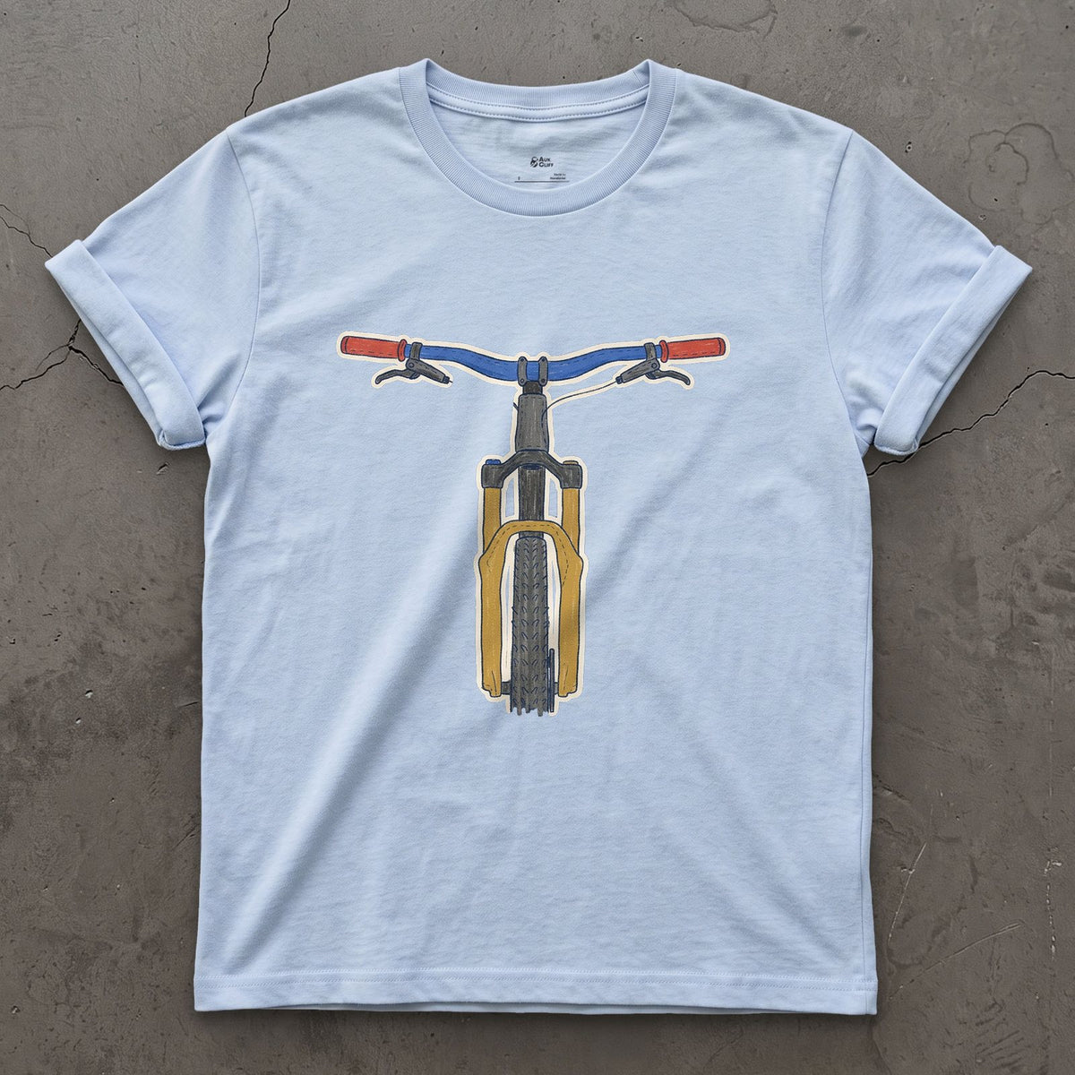 The One Part You Watch From the Saddle design on a Light Blue Gildan Softstyle t-shirt