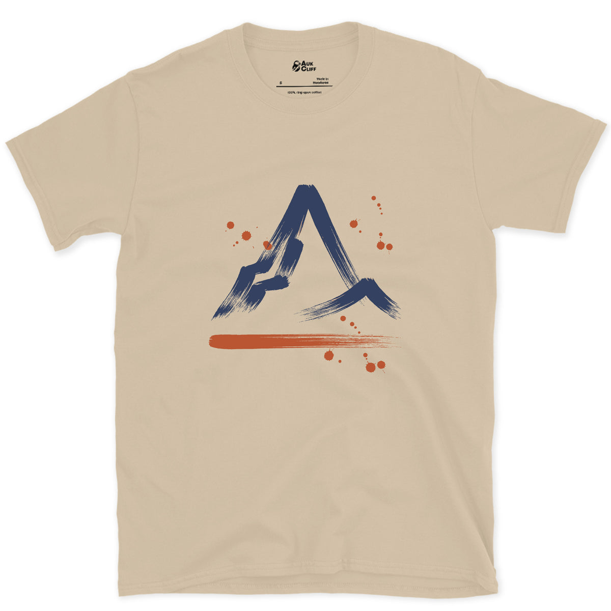K2, Steep From Every Side design on a Sand Gildan Softstyle t-shirt