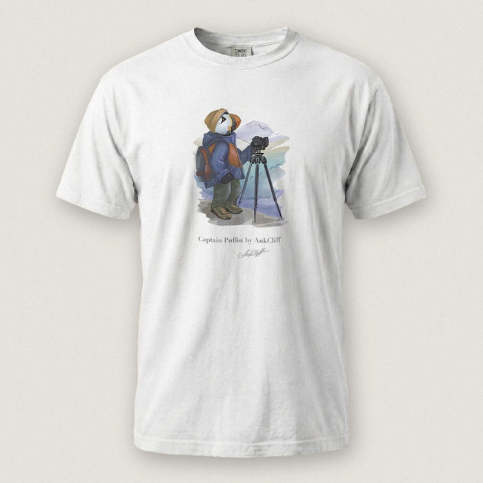 Captain Puffin Landscape Photographer T-shirt
