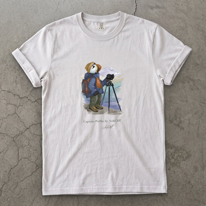 Captain Puffin Landscape Photographer T-shirt