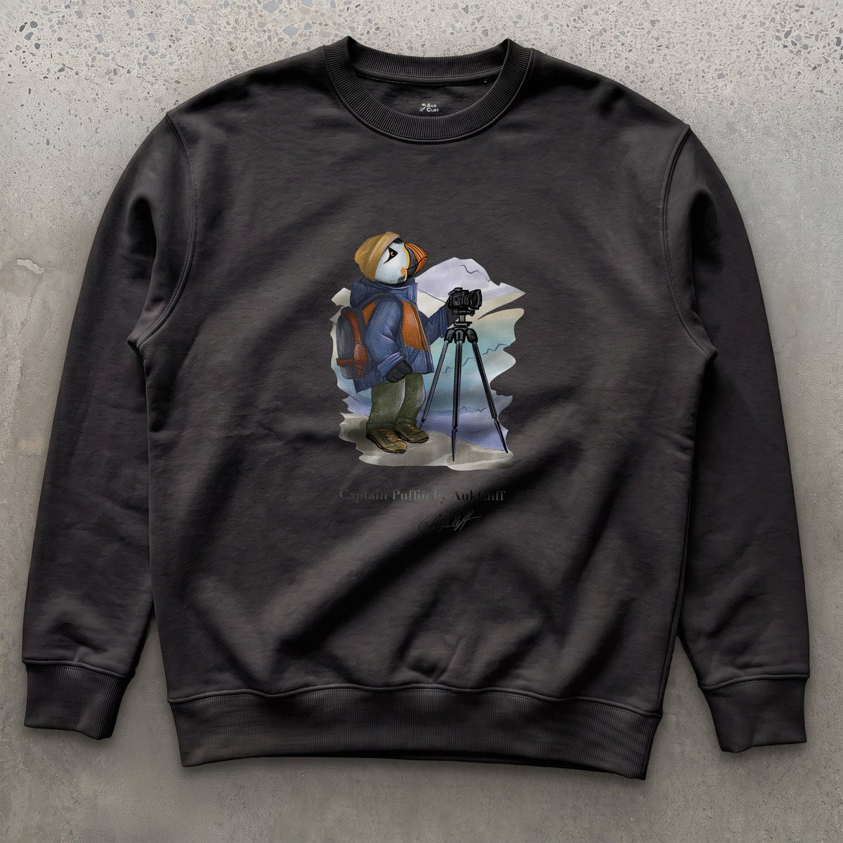 Captain Puffin Landscape Photographer Sweatshirt