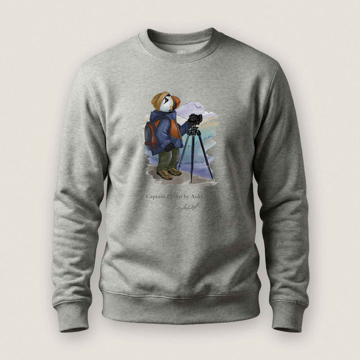 Captain Puffin Landscape Photographer Sweatshirt