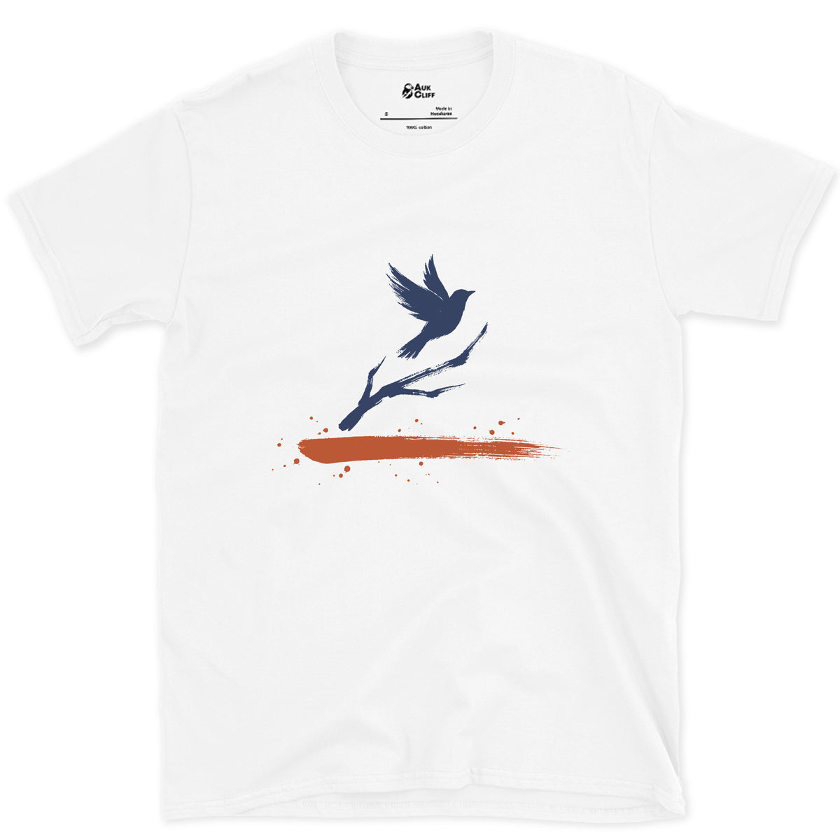 Off the Branch design on a White Gildan Softstyle t-shirt