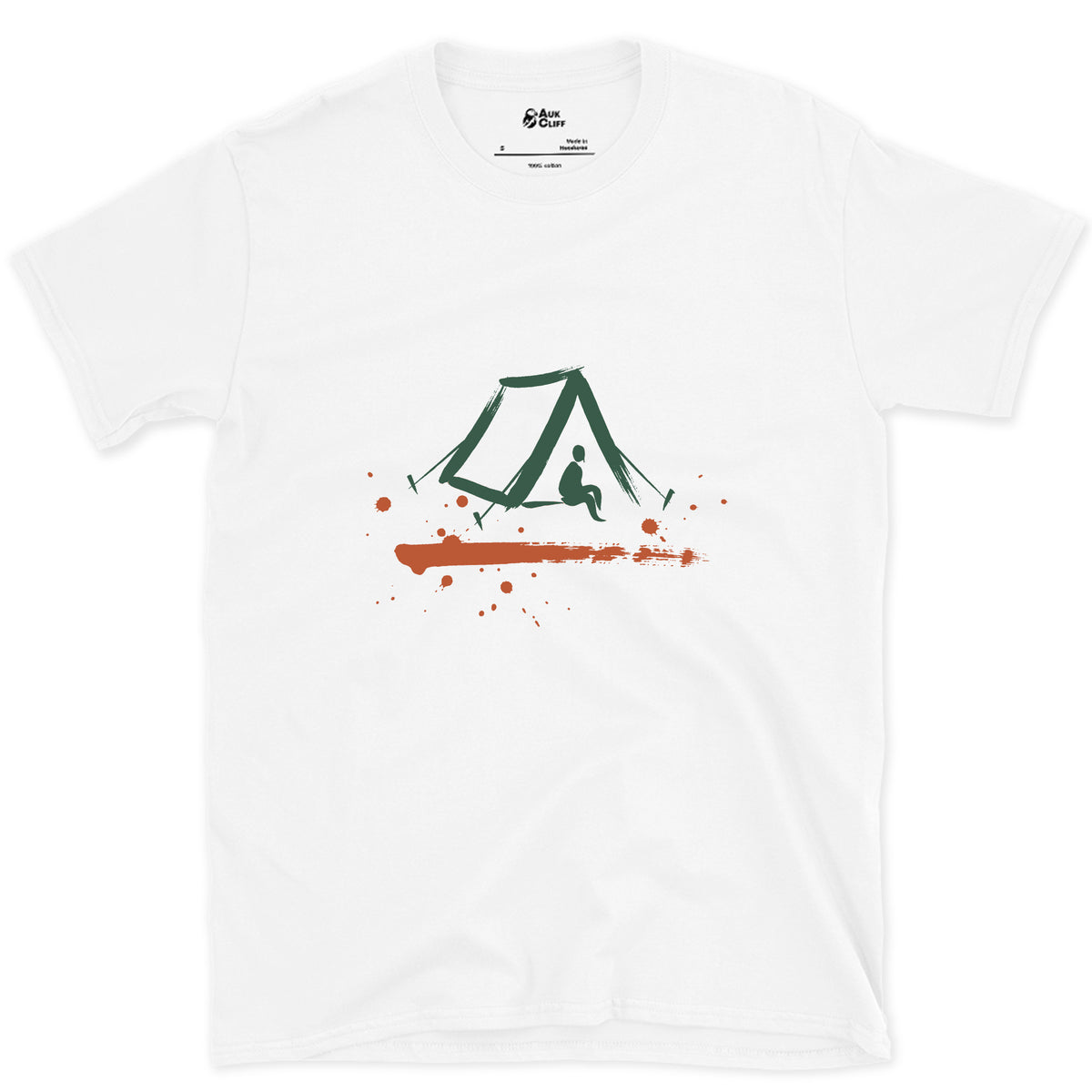 One Tent, One Night design on a White Gildan Softstyle t-shirt
