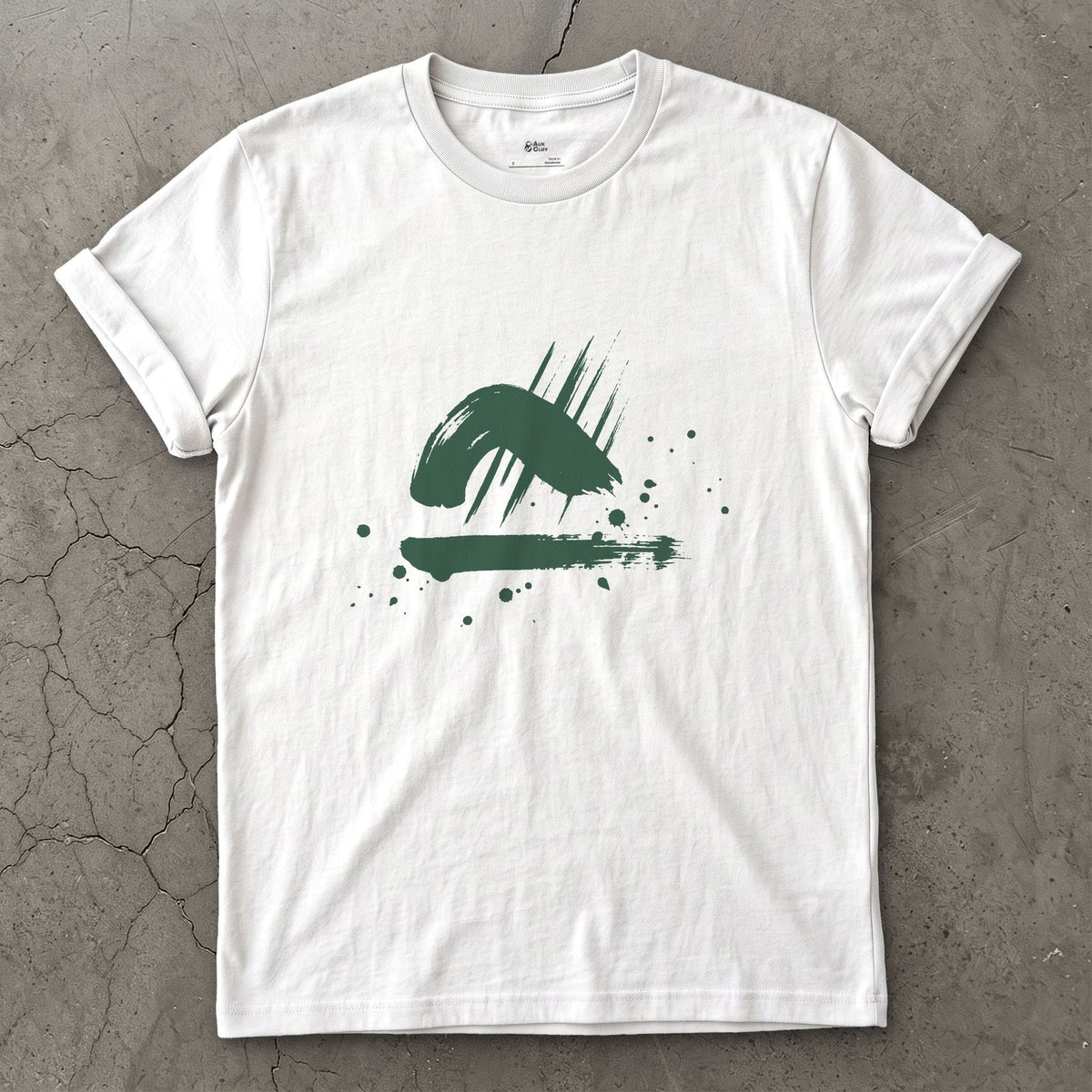 Rain Over the Headland design on a White Gildan Softstyle t-shirt