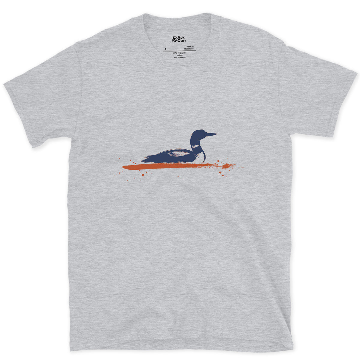 Riding Low, Head Up design on a Sport Grey Gildan Softstyle t-shirt