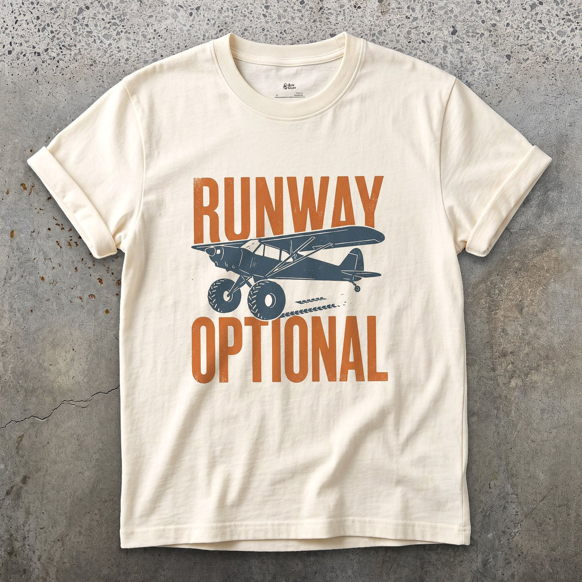 Runway Optional design on a Natural Gildan Softstyle t-shirt