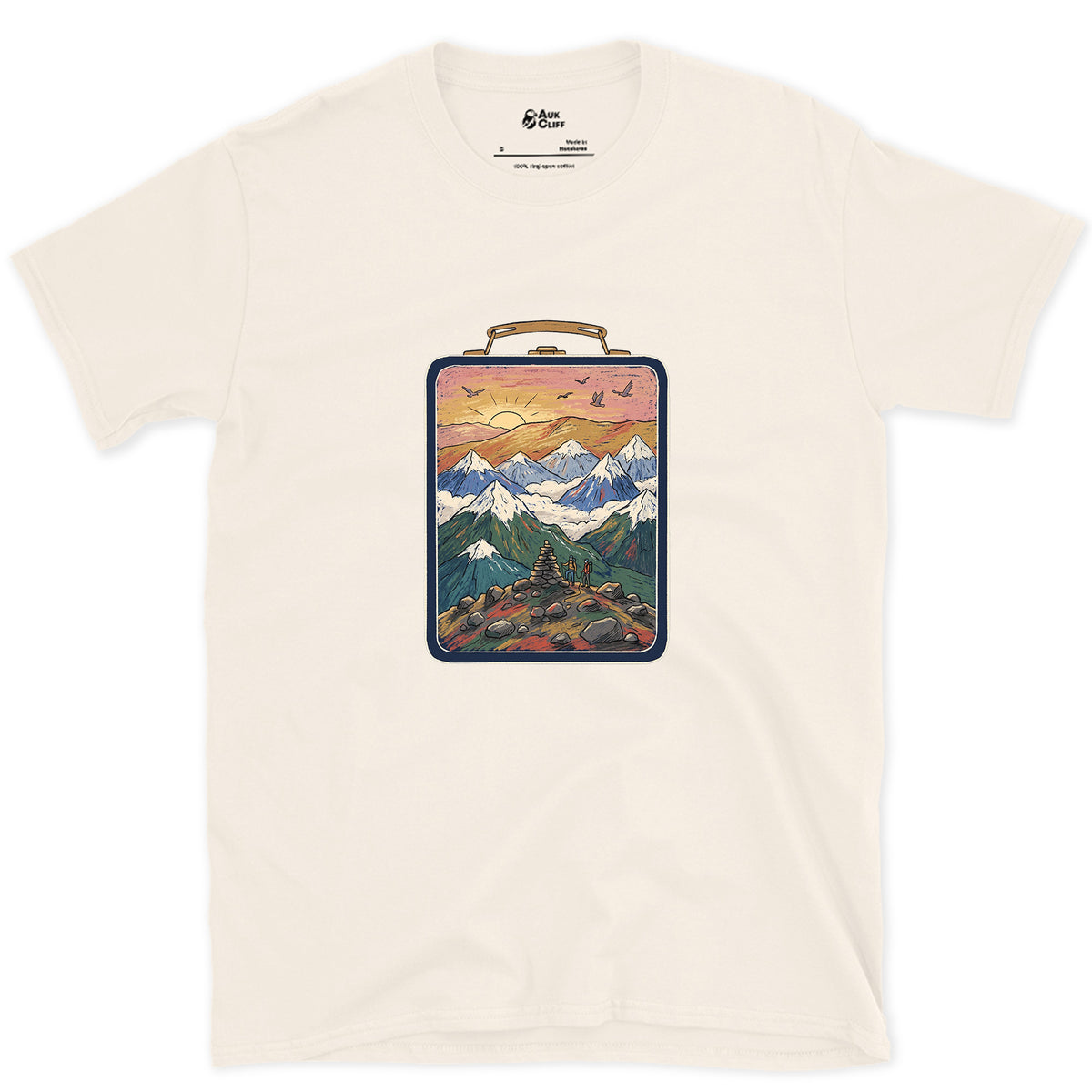 Sign the Summit Register design on a Natural Gildan Softstyle t-shirt
