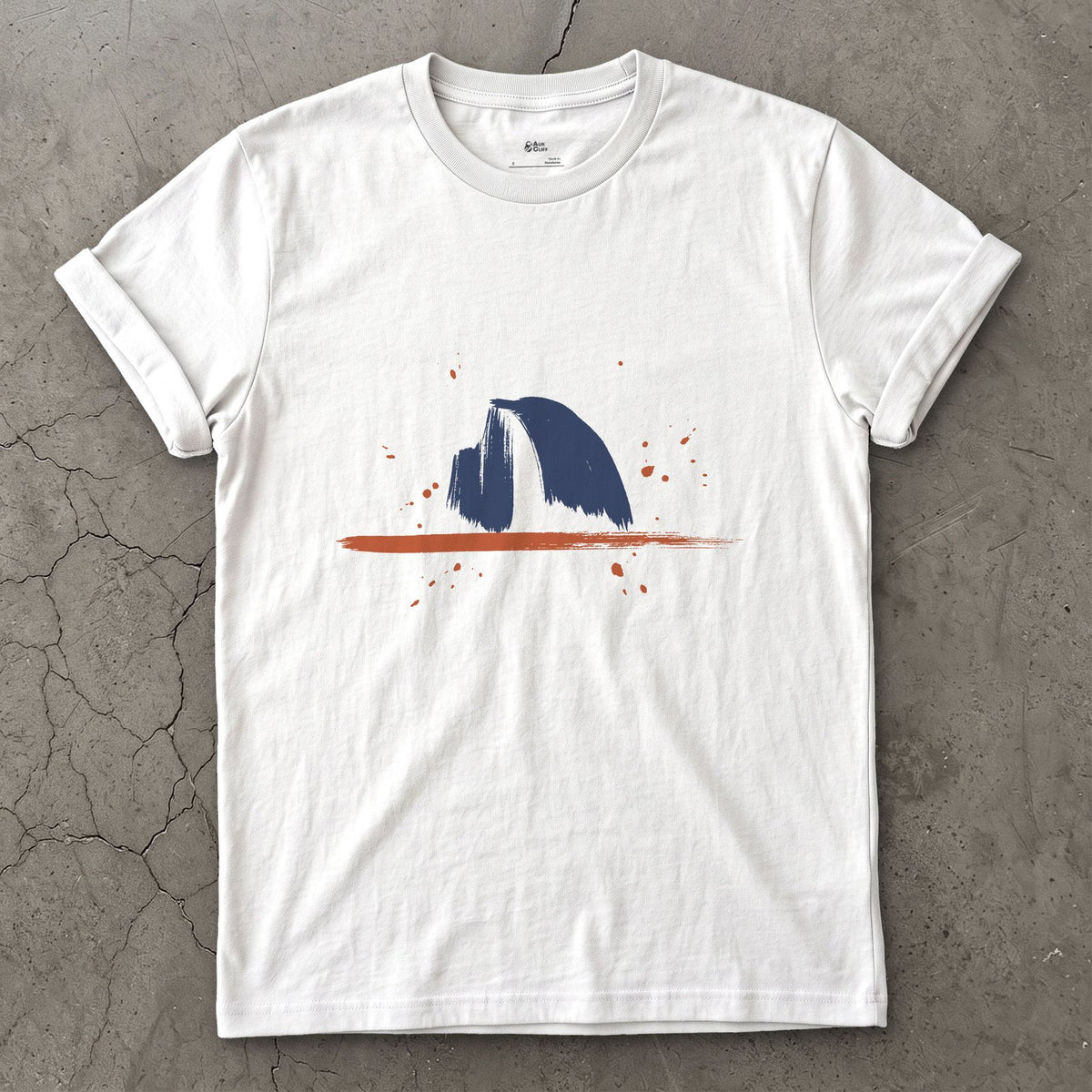 Sliced Clean in Half, Half Dome design on a White Gildan Softstyle t-shirt