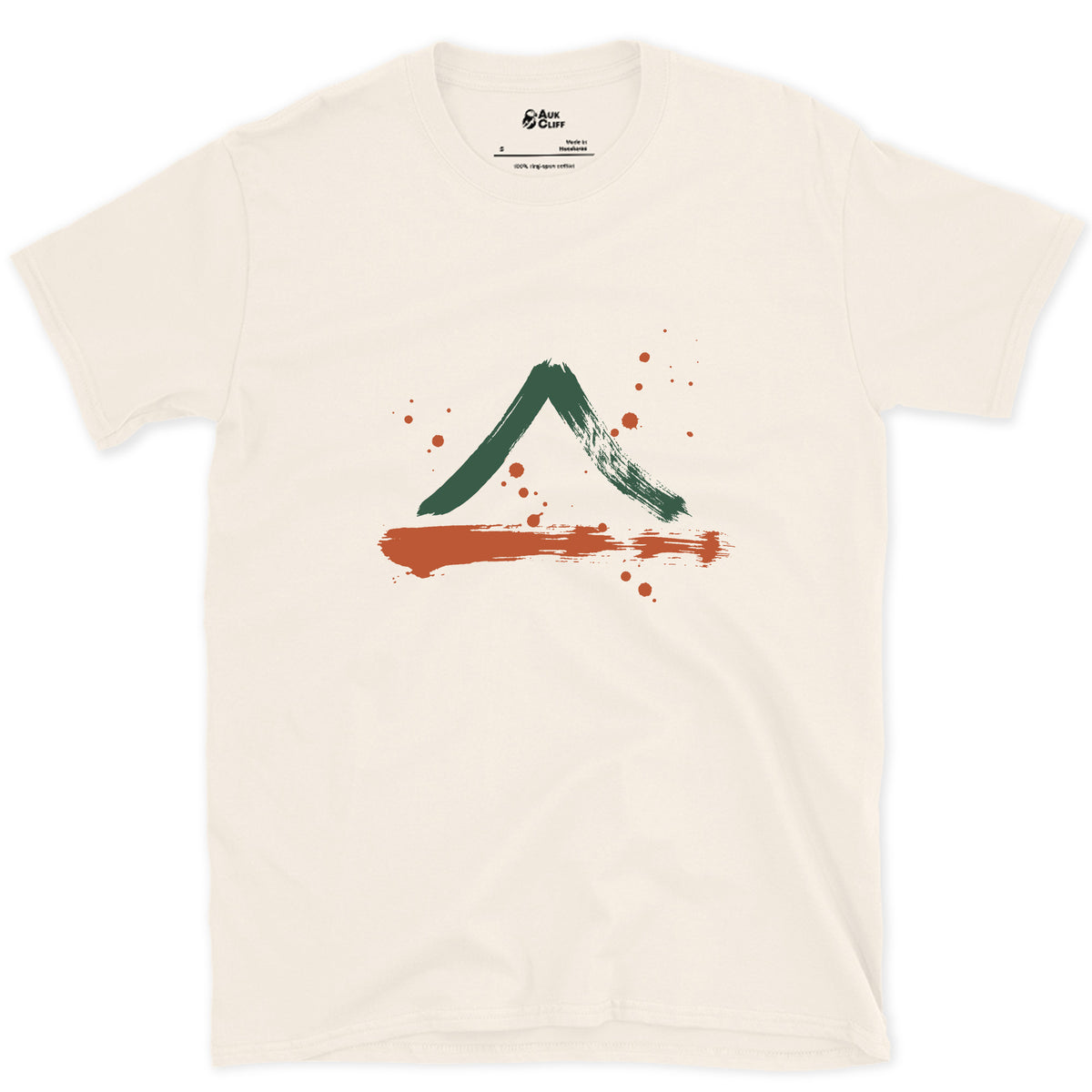 Snow on the Shaded Side design on a Natural Gildan Softstyle t-shirt