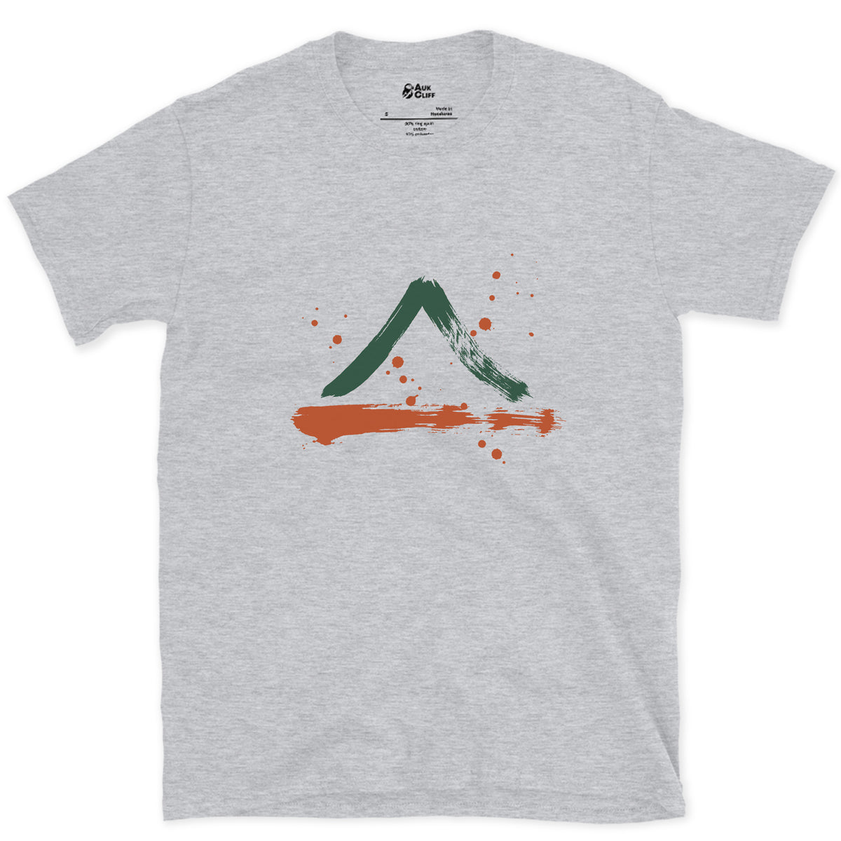 Snow on the Shaded Side design on a Sport Grey Gildan Softstyle t-shirt