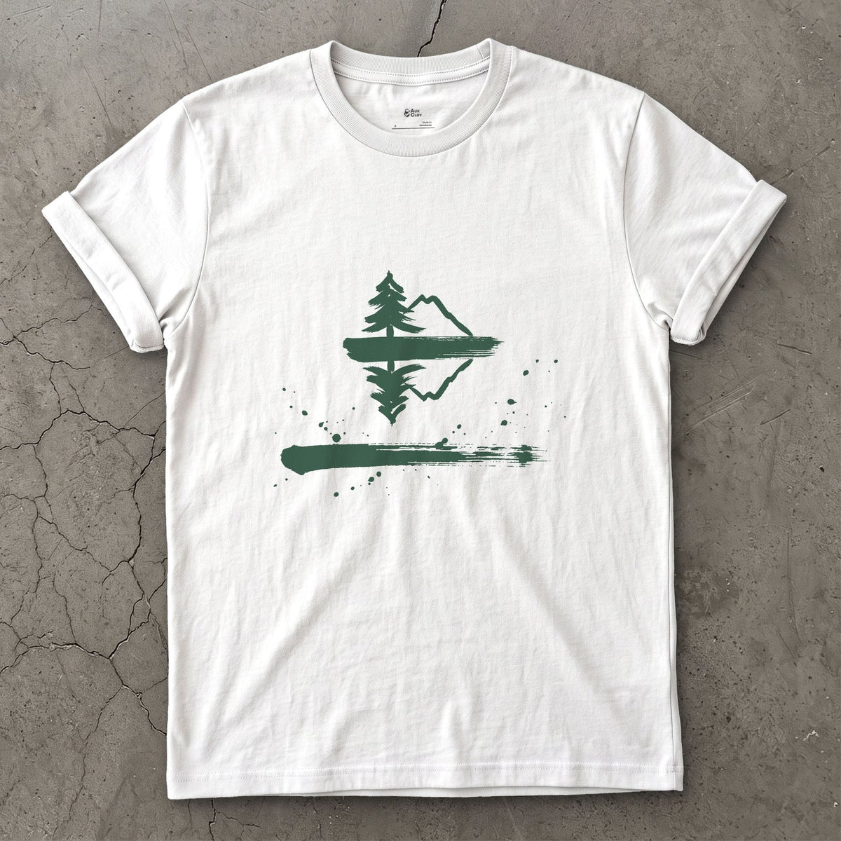 The Lake Holds It Twice design on a White Gildan Softstyle t-shirt