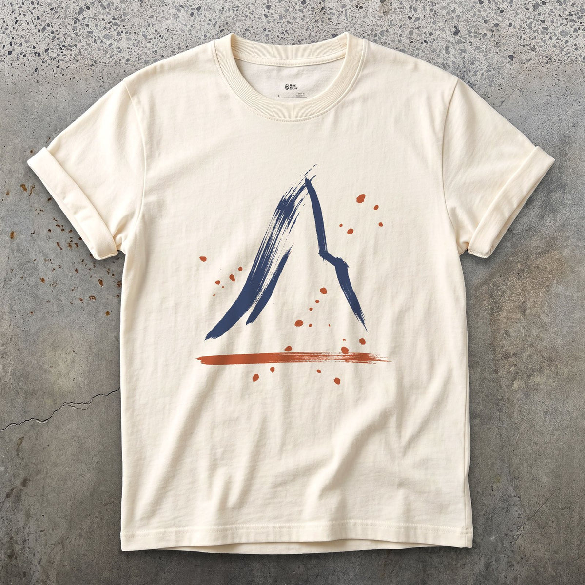 The Lean at the Top, Matterhorn design on a Natural Gildan Softstyle t-shirt