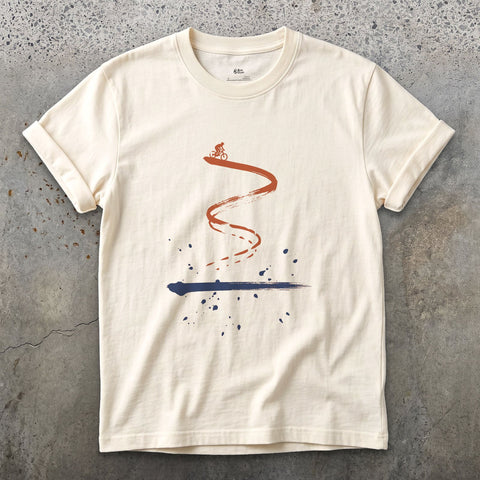 The Line You Picked design on a Natural Gildan Softstyle t-shirt