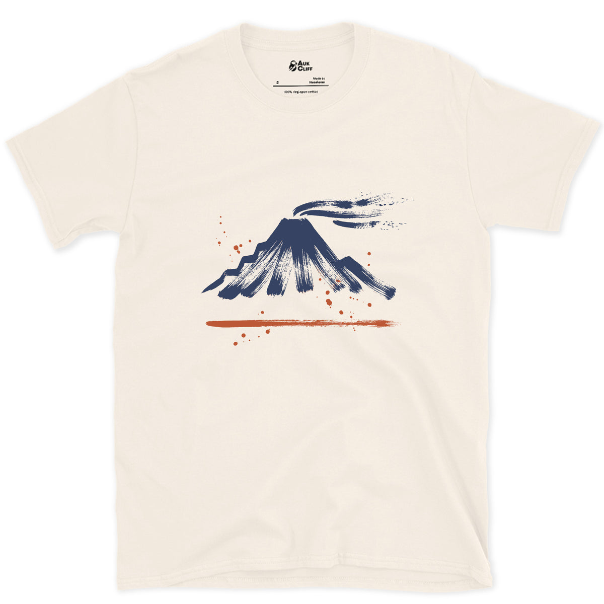 The Plume Off the Top, Everest design on a Natural Gildan Softstyle t-shirt
