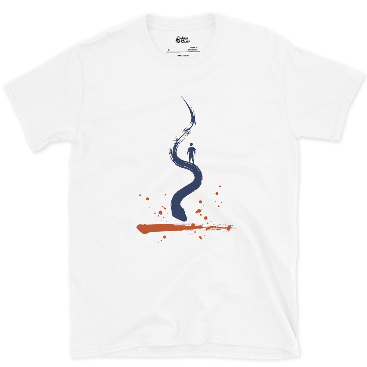 The Switchback, One Stroke design on a White Gildan Softstyle t-shirt