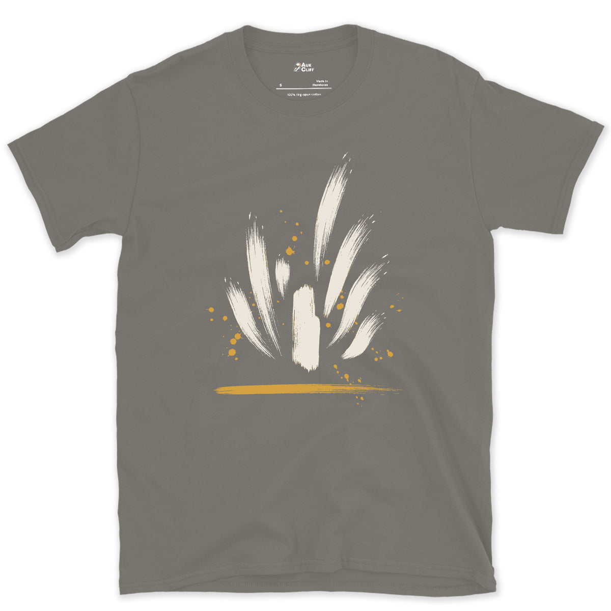 Water Up the Sea Stack design on a Charcoal Gildan Softstyle t-shirt