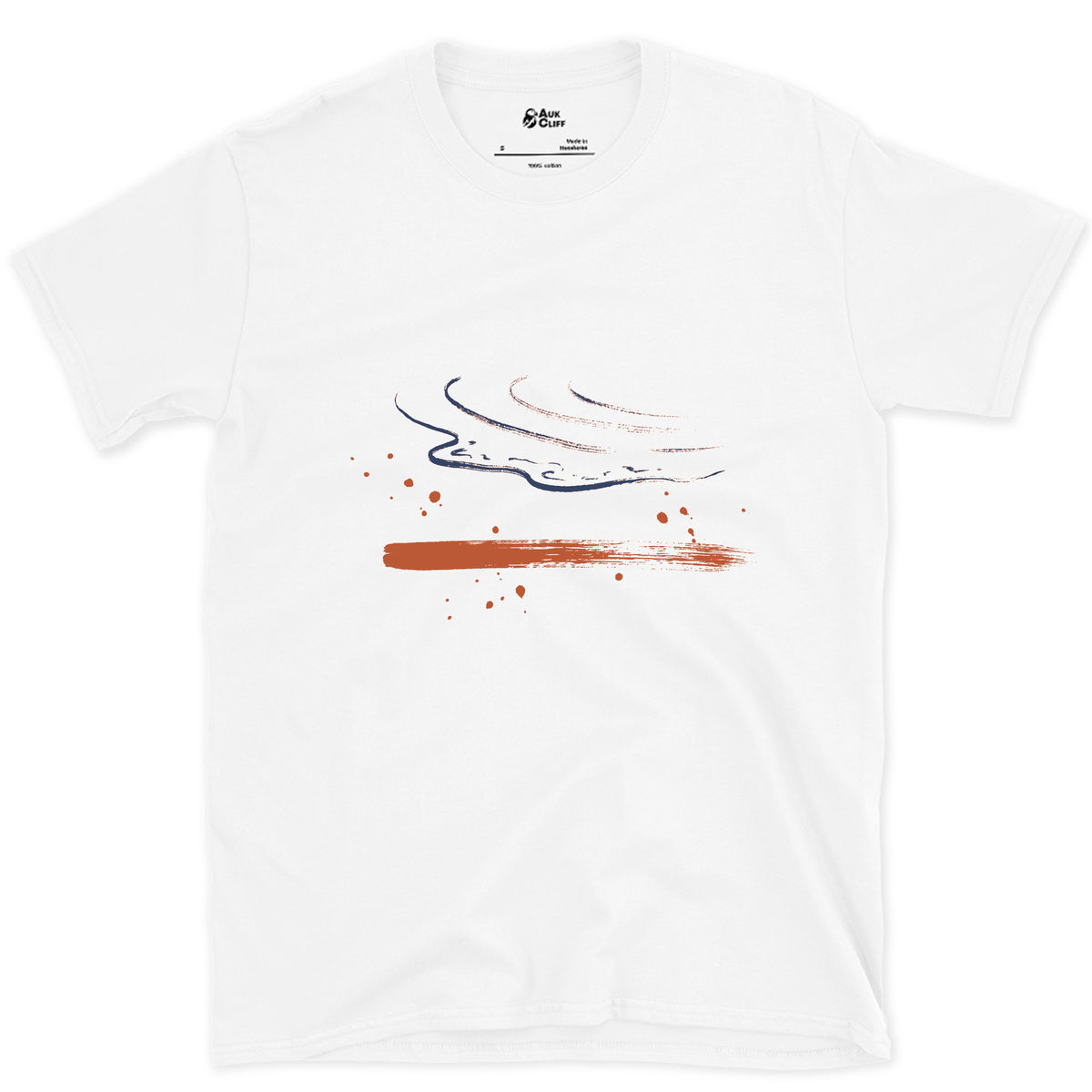 What the Wave Left Behind design on a White Gildan Softstyle t-shirt