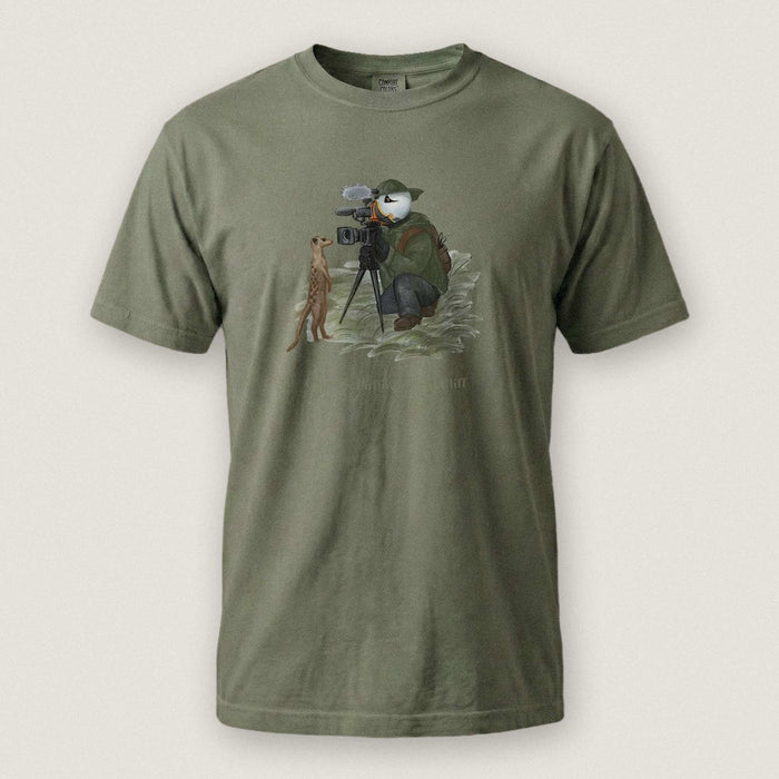 Captain Puffin Wildlife Videographer T-Shirt