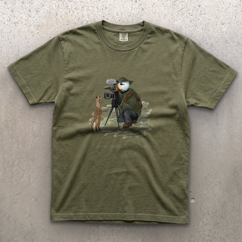 Captain Puffin Wildlife Videographer T-Shirt