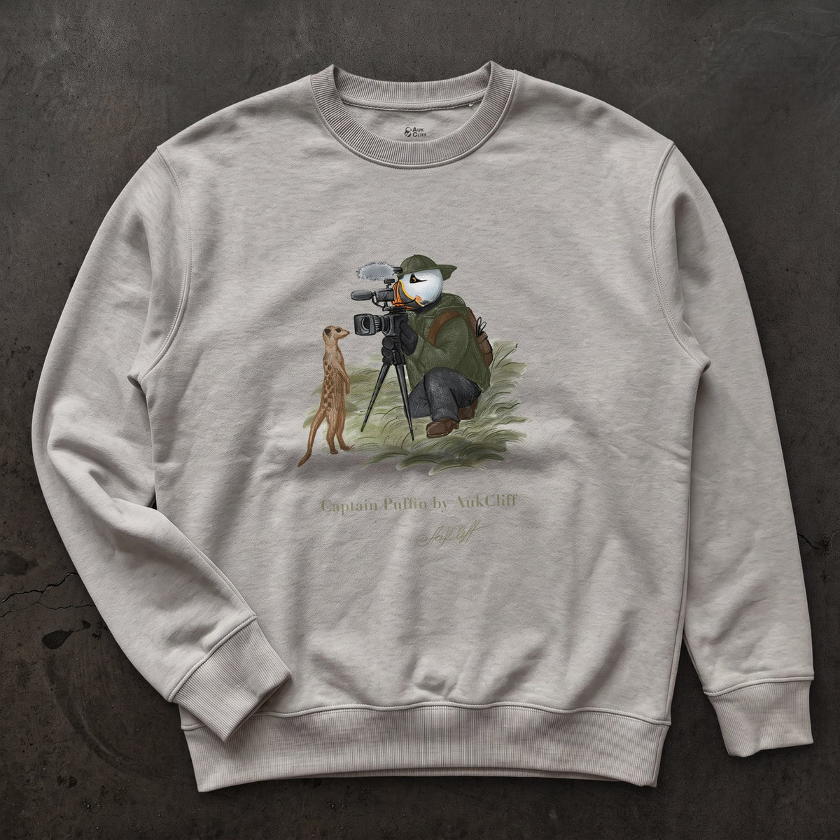 Captain Puffin Wildlife Videographer Sweatshirt