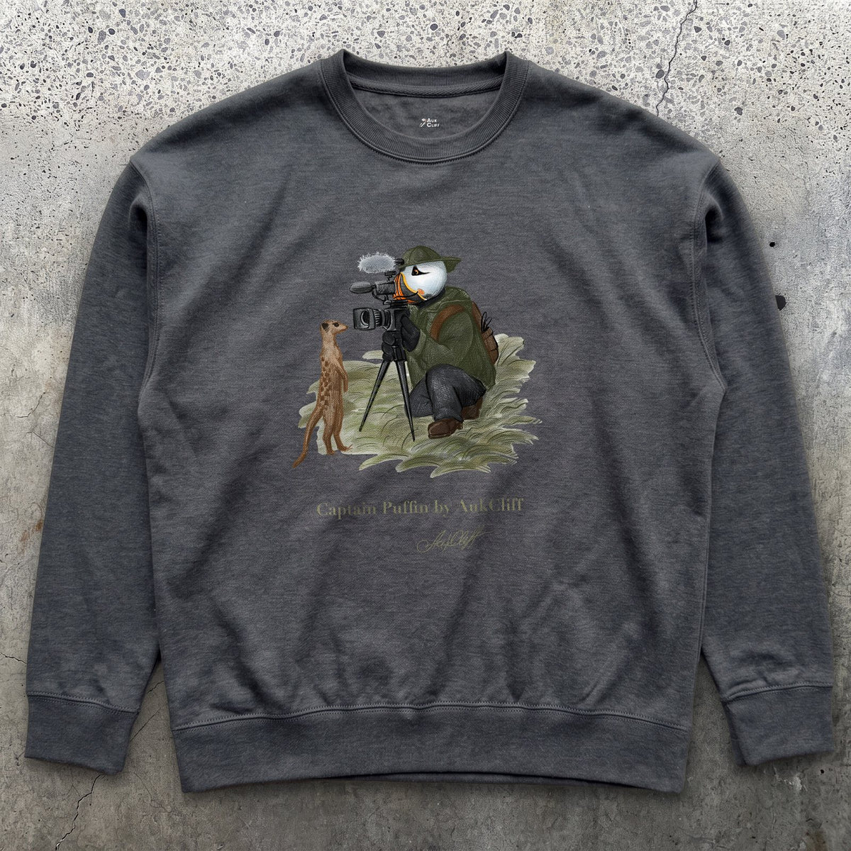 Captain Puffin Wildlife Videographer Sweatshirt