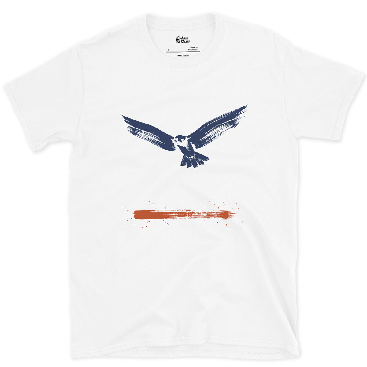 Wings Out, Nothing Wasted design on a White Gildan Softstyle t-shirt