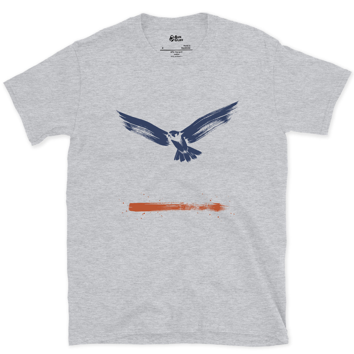 Wings Out, Nothing Wasted design on a Sport Grey Gildan Softstyle t-shirt
