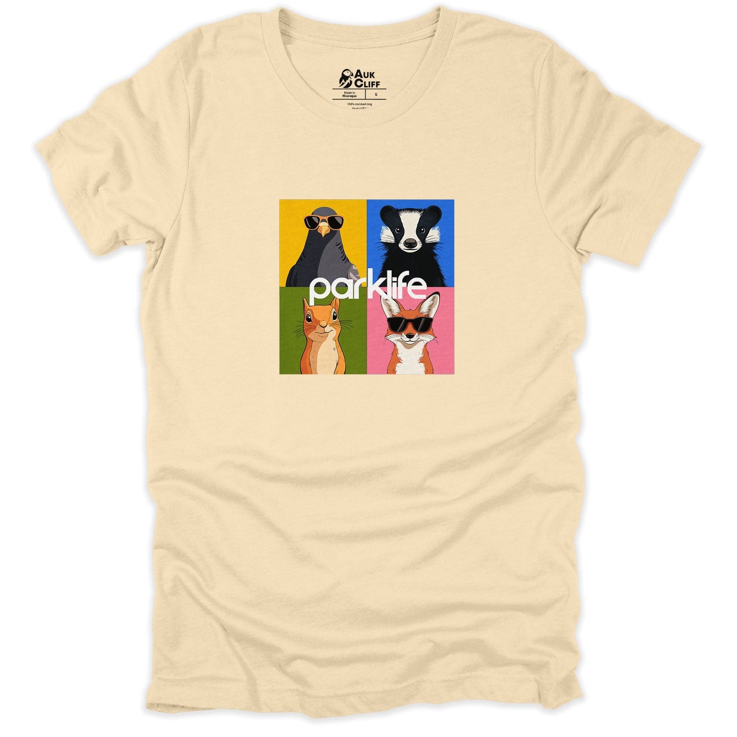 AukCliff Britpop T-shirt Soft Cream / S Parklife Britpop Tribute T-shirt