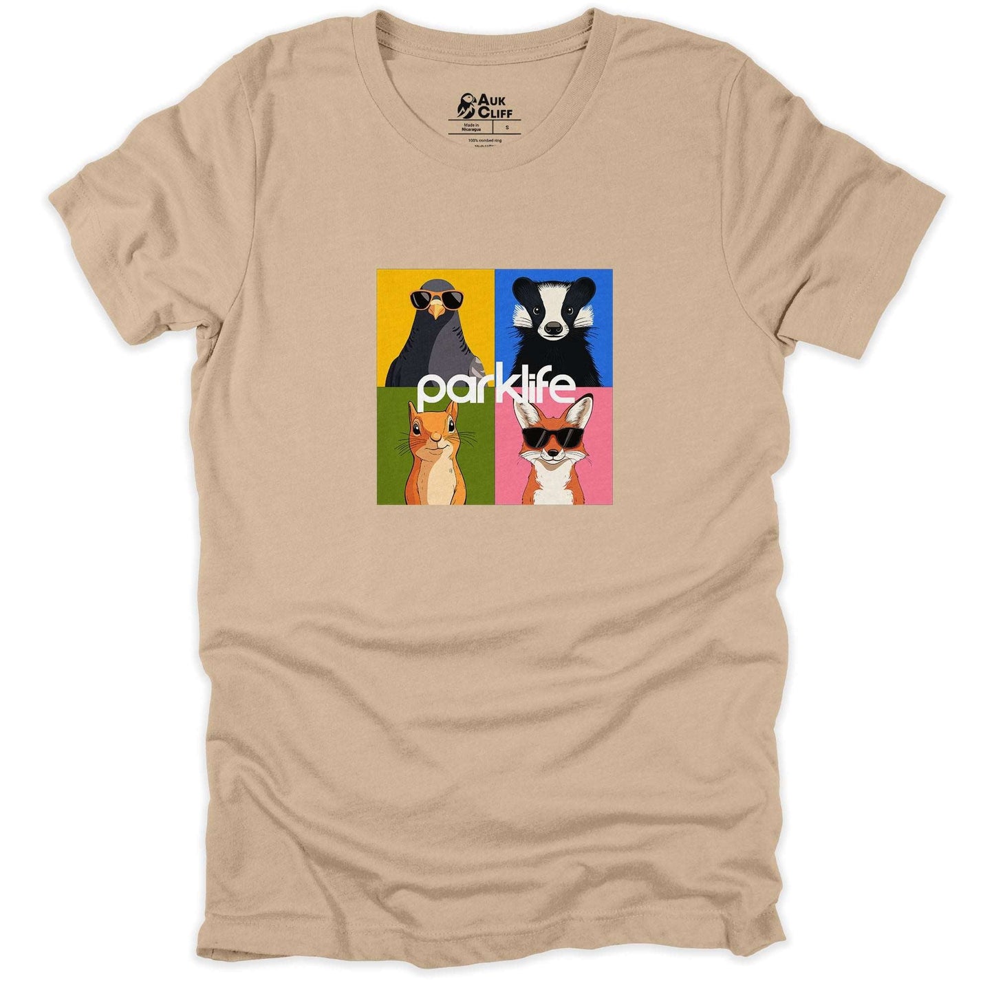 AukCliff Britpop T-shirt Tan / S Parklife Britpop Tribute T-shirt
