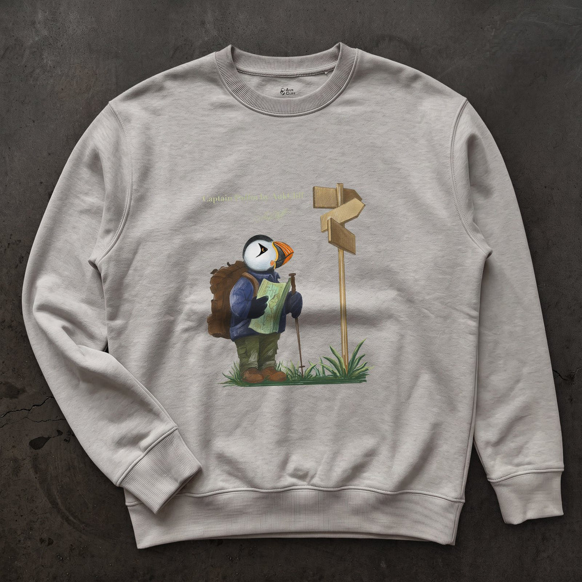 AukCliff Captain Puffin Sweatshirt Carbon Grey / S Captain Puffin™ Hiker Sweatshirt