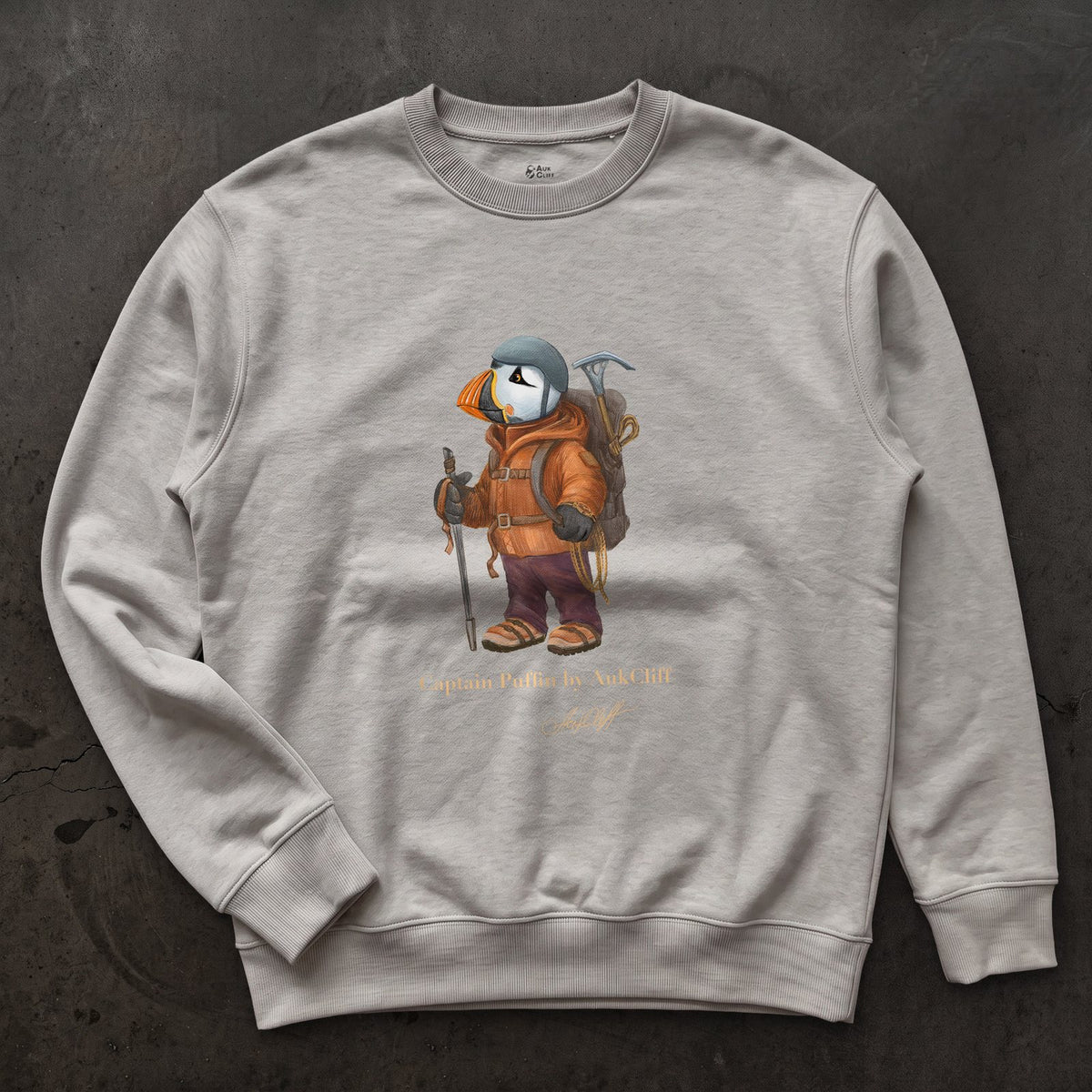 AukCliff Captain Puffin Sweatshirt Carbon Grey / S Captain Puffin™ Mountaineer Sweatshirt