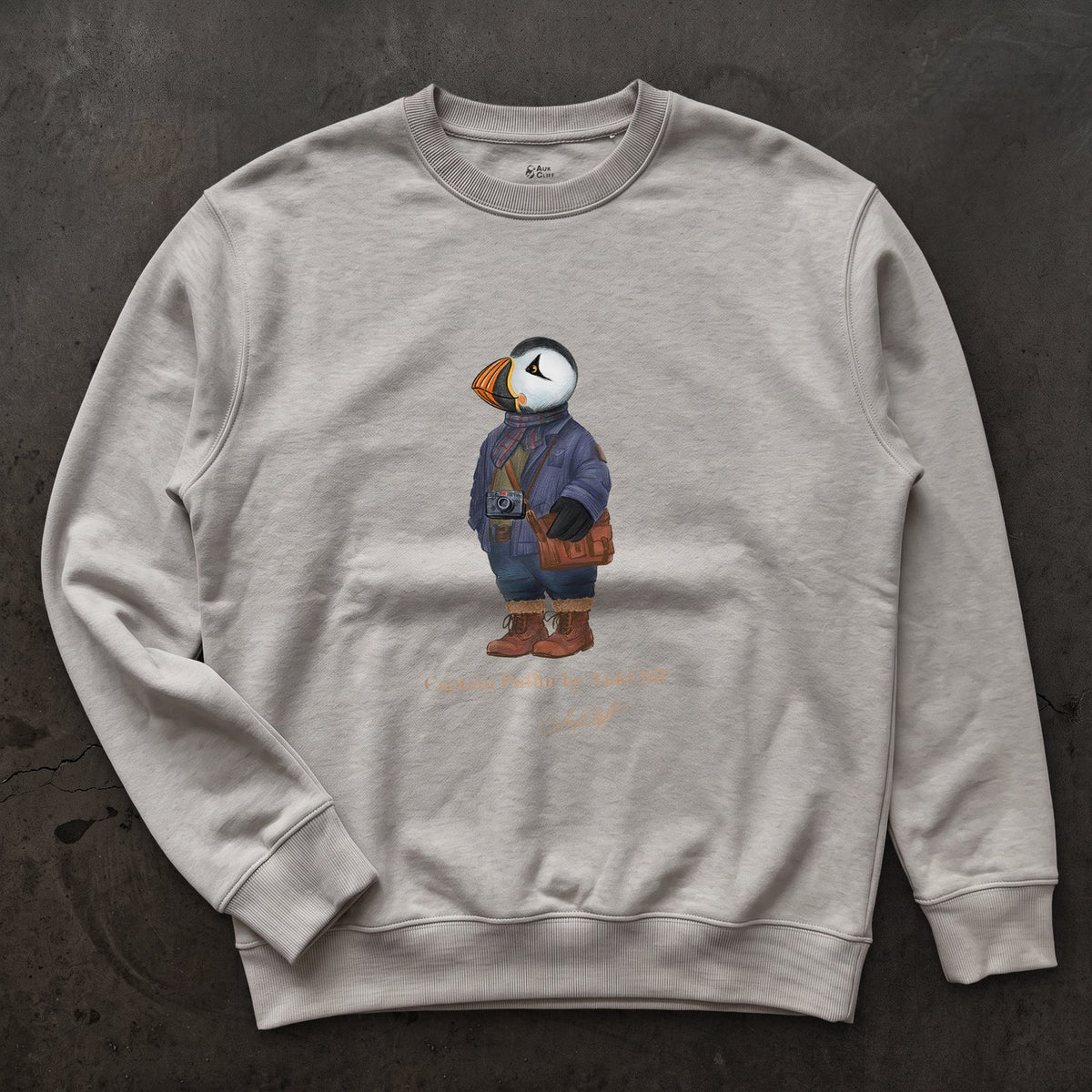 AukCliff Captain Puffin Sweatshirt Carbon Grey / S Captain Puffin™ Street Photographer Sweatshirt
