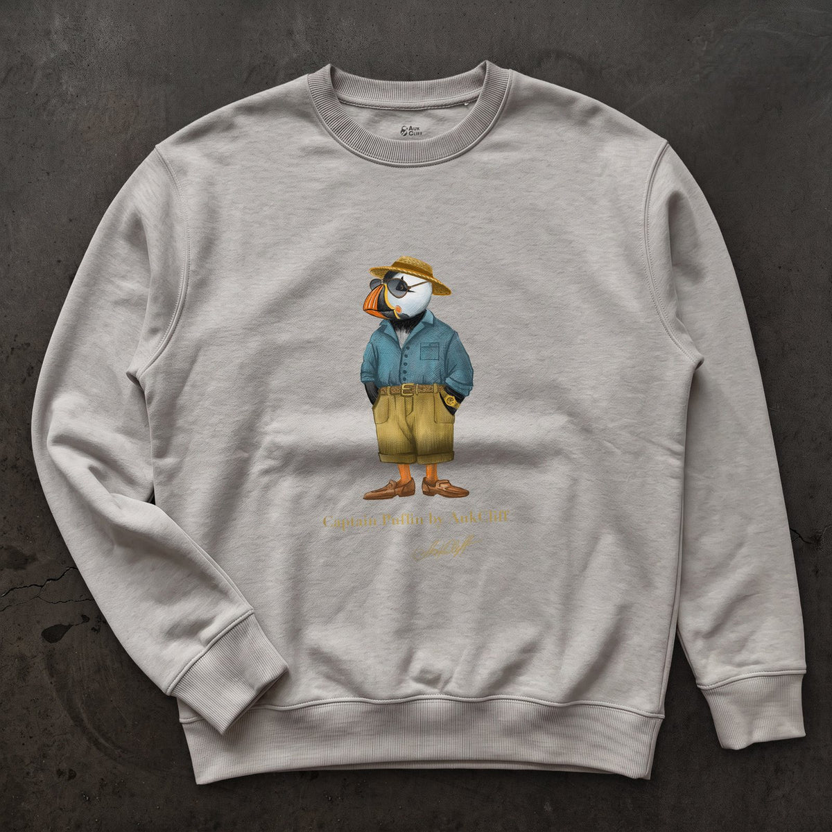 AukCliff Captain Puffin Sweatshirt Carbon Grey / S Captain Puffin™ “Summer Scout” Sweatshirt