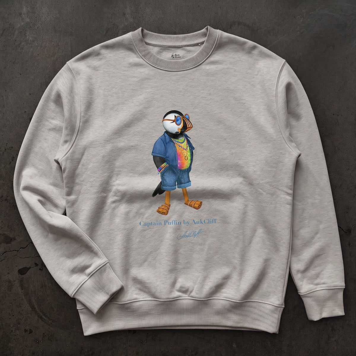 AukCliff Captain Puffin Sweatshirt Carbon Grey / S Captain Puffin™ “The Festival Wanderer” Sweatshirt