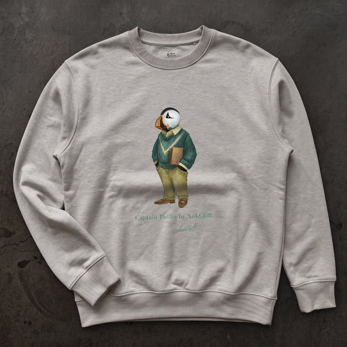 AukCliff Captain Puffin Sweatshirt Carbon Grey / S Captain Puffin™ “The Ivy League” Sweatshirt