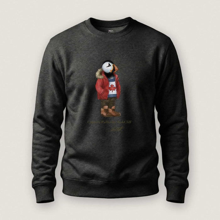 AukCliff Captain Puffin Sweatshirt Charcoal Heather / S Captain Puffin™ “Canada Trailkeeper” Sweatshirt